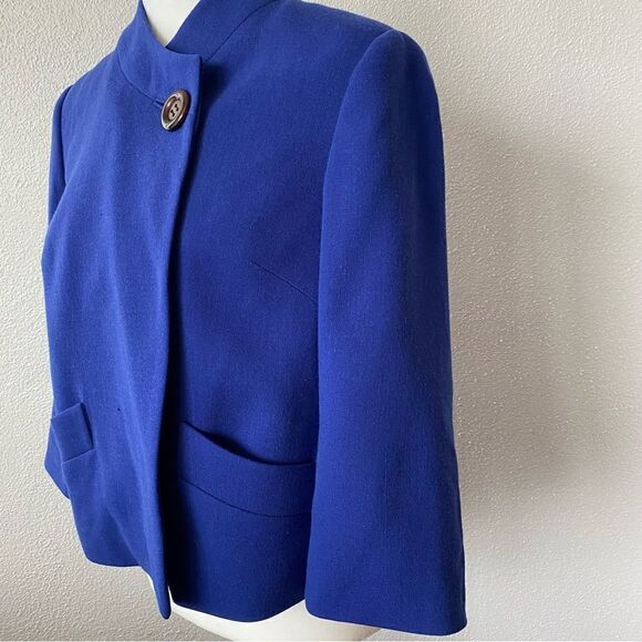 Kate Hill Blue Swing Jacket Petite - Picture 5 of 16
